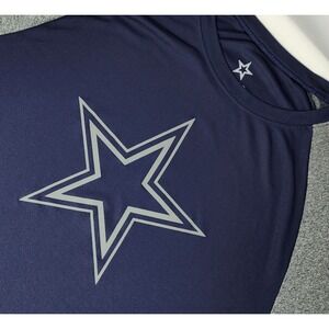 Dallas Cowboys Authentic Performance Shirt Men's‎ XL Blue Star Logo Short Sleeve